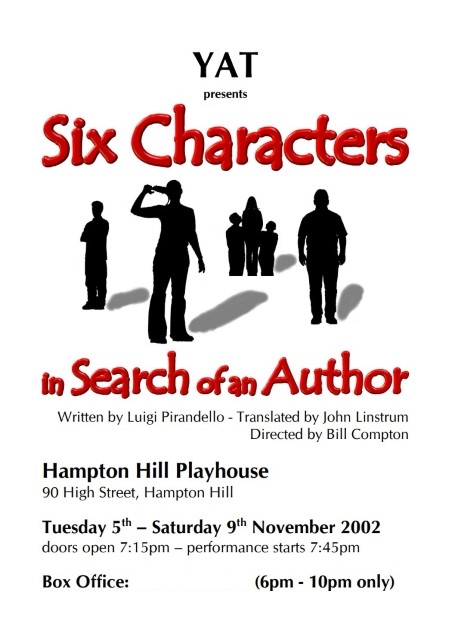 Six Characters in Search of an Author