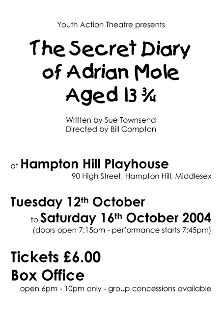 The Secret Diary of Adrian Mole Aged 13 3/4